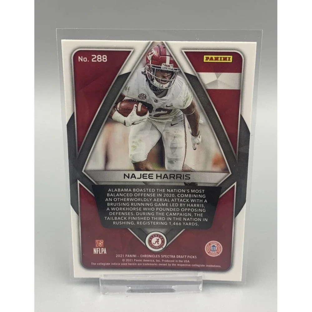 2021 Najee‎ Harris Chronicles Draft Picks Spectra RC Alabama Pittsburgh Steelers